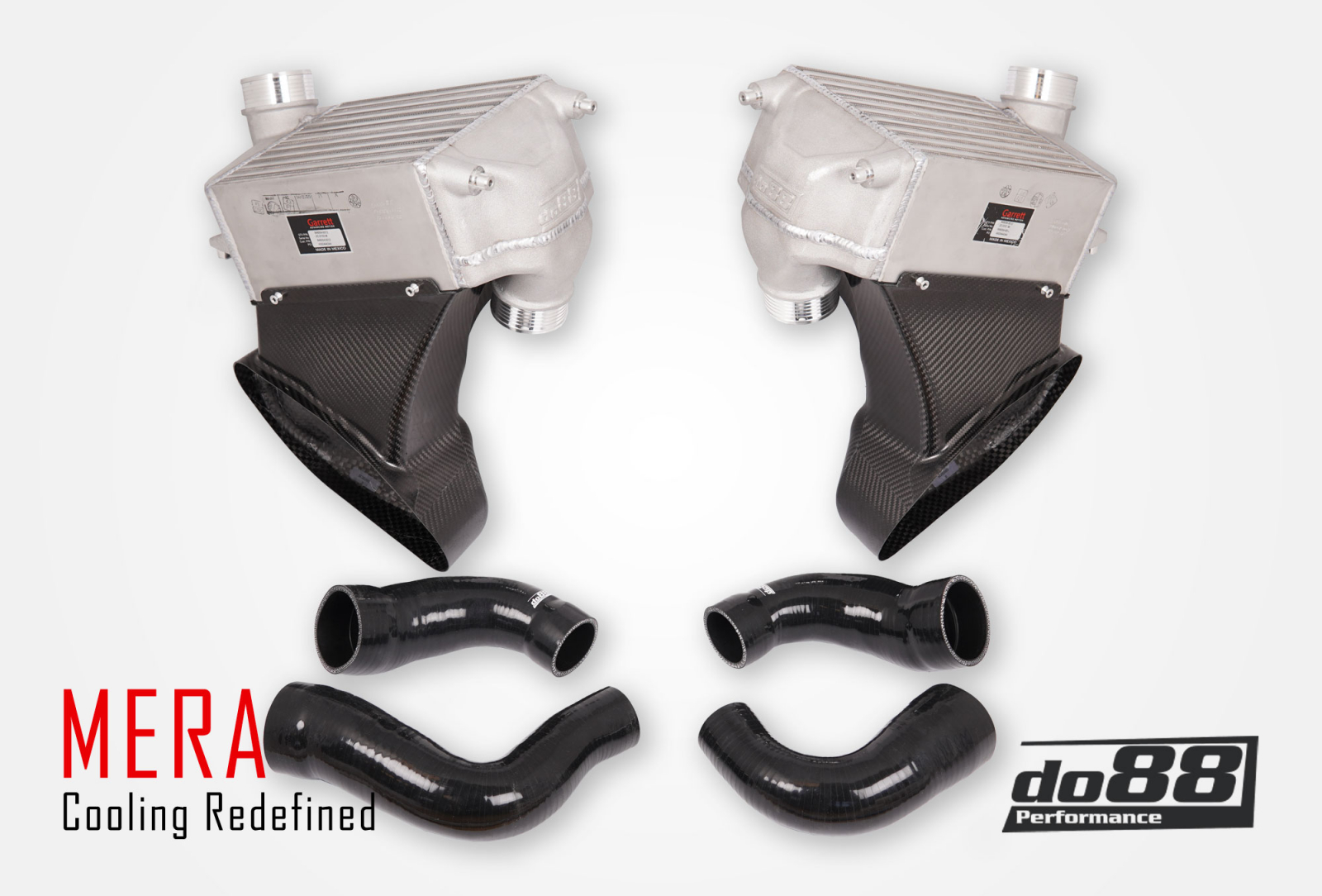Porsche 911 Carrera (991.2) Ladeluftkühler-kit MERA für OEM Y-Rohr