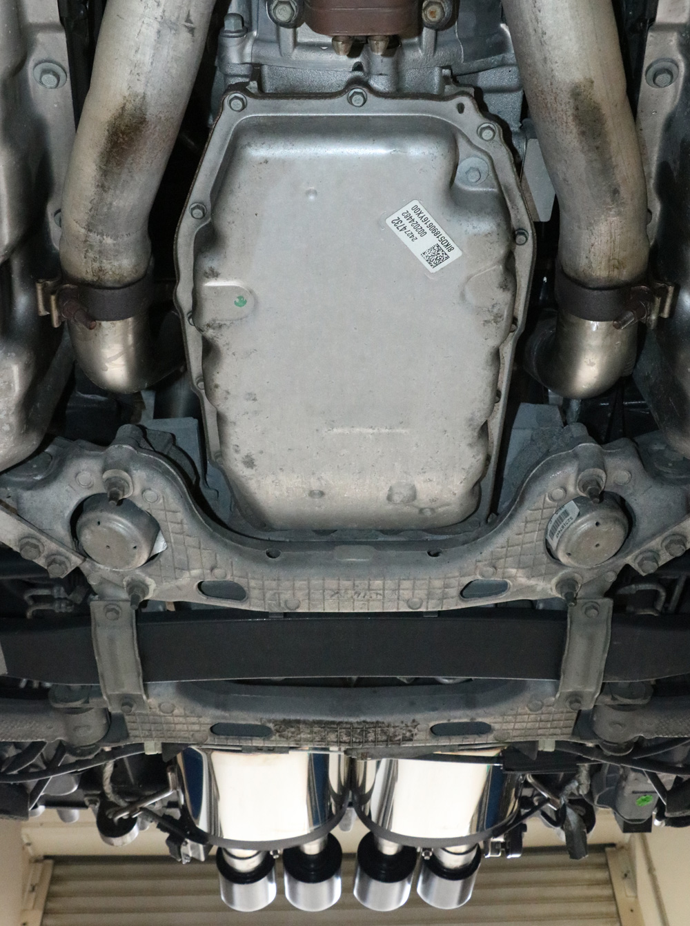 Corvette C7/ Z06 Endschalldämpfer Ausgang mittig - 4x100 Typ 25 mittig SCHWARZ