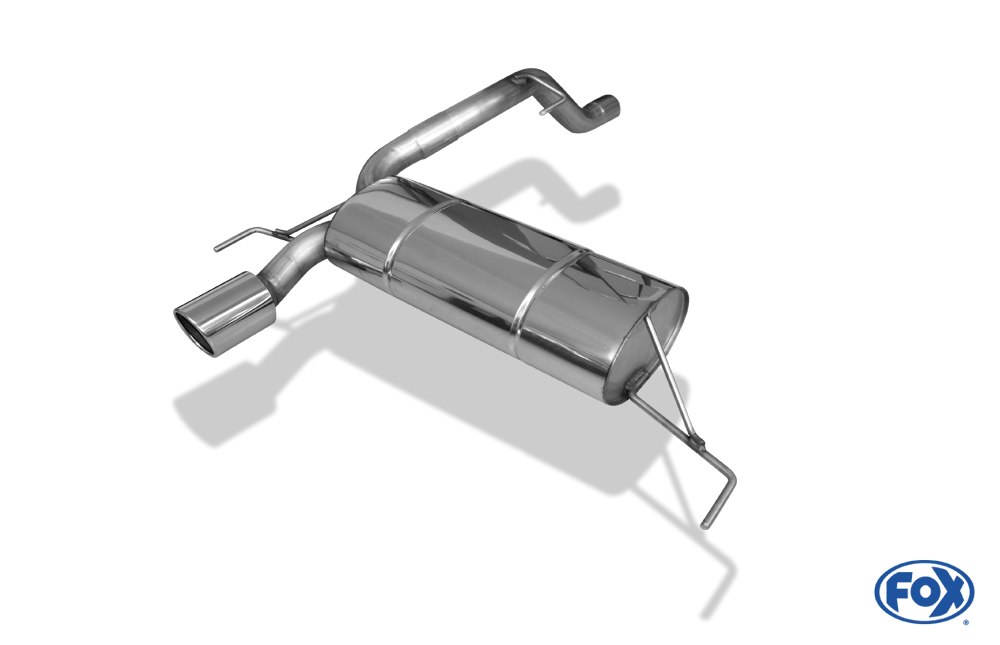 Opel Corsa D GSI Endschalldämpfer quer Ausgang einseitig - 1x100 Typ 16 Opel Corsa D GSI Endschalldämpfer quer Ausgang einseitig - 1x100 Typ 16