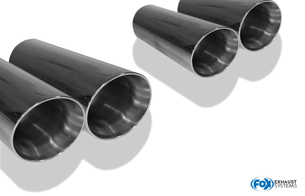 BMW F32 - 420d Coupe M-Paket Endschalldämpfer quer Ausgang rechts/links passend an Rieger Heckschürzeneinsatz - 2x80 Typ 25 rechts/links Ford Focus IV Turnier/ Kombi ST-Look Endschalldämpfer Ausgang rechts/links - 2x80 Typ 25 rechts/links