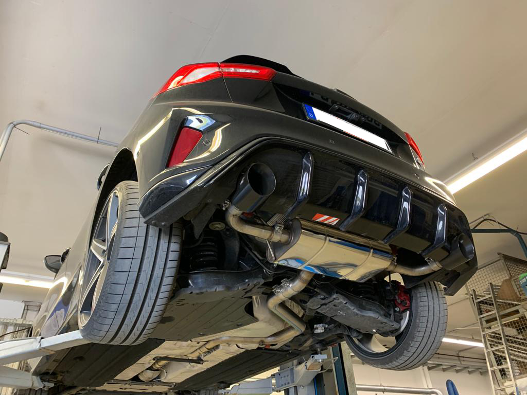 Ford Focus IV ST Endschalldämpfer Ausgang rechts/links ab OPF - 1x100 Typ 25 rechts/links schwarz emalliert Ford Focus IV ST Endschalldämpfer Ausgang rechts/links ab OPF - 1x100 Typ 25 rechts/links schwarz emalliert