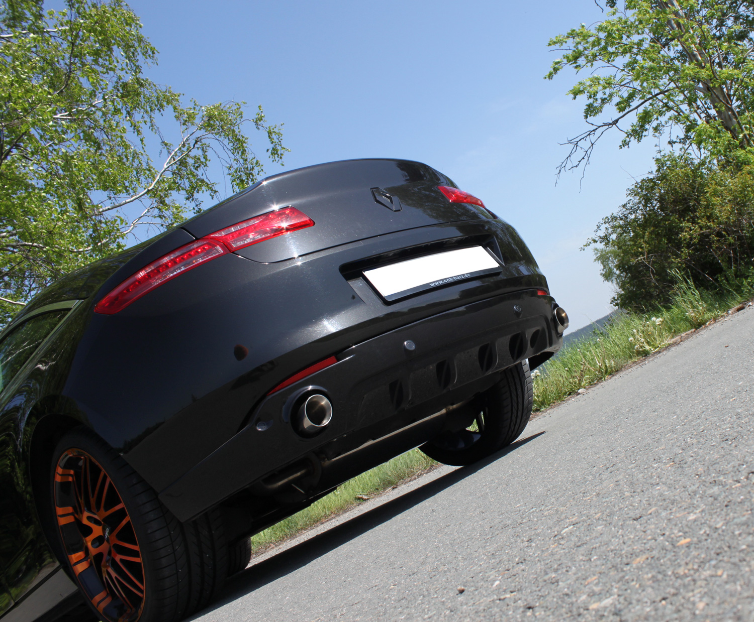 Renault Laguna III Coupe Endschalldämpfer Ausgang rechts/links - 1x90 Typ 25 rechts/links