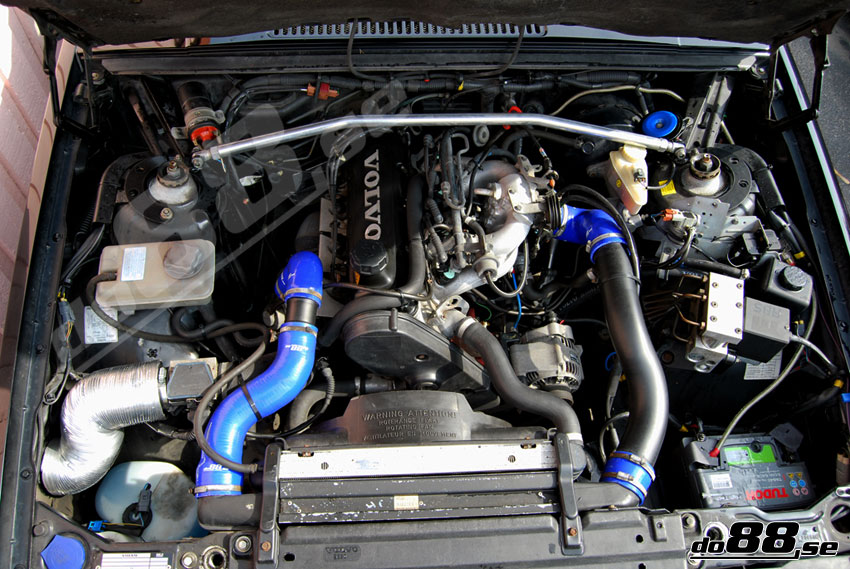 Volvo 700/900 Turbo (ohne Klimaanlage) Druckschläuchen Blau