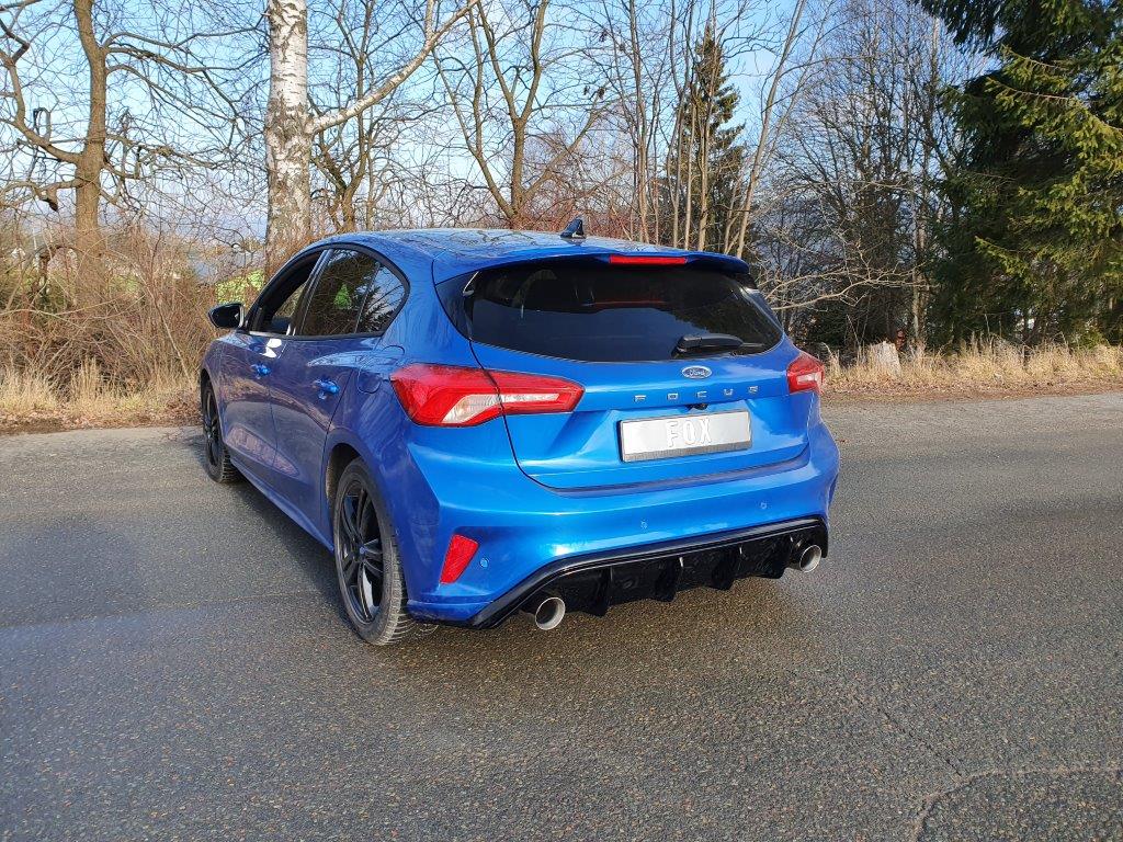 Ford Focus IV ST-Line - starre Hinterachse Endschalldämpfer Ausgang rechts/links - 1x100 Typ 25 rechts/links Ford Focus IV ST-Line - Einzelradaufhängung Endschalldämpfer Ausgang rechts/links - 1x100 Typ 25 rechts/links