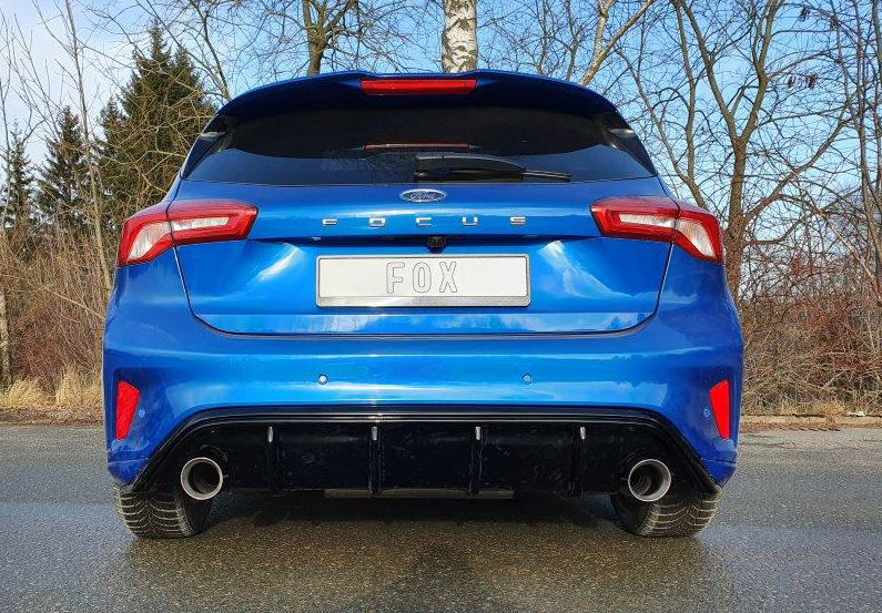 Ford Focus IV ST-Line - starre Hinterachse Endschalldämpfer Ausgang rechts/links - 1x100 Typ 25 rechts/links Ford Focus IV ST-Line - Einzelradaufhängung Endschalldämpfer Ausgang rechts/links - 1x100 Typ 25 rechts/links