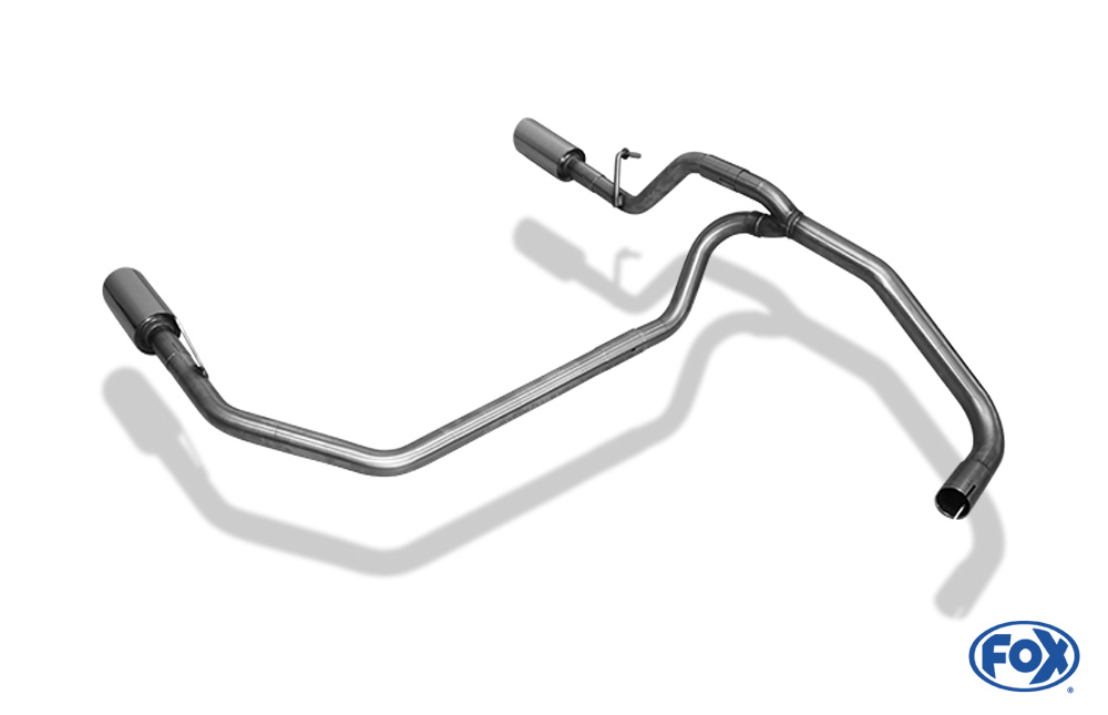 Seat Mii/ Skoda Citigo/ VW UP Endrohrsystem rechts/links passend auf originalen oder FOX-Endschalldämpfer - 1x80 Typ 25 rechts/links