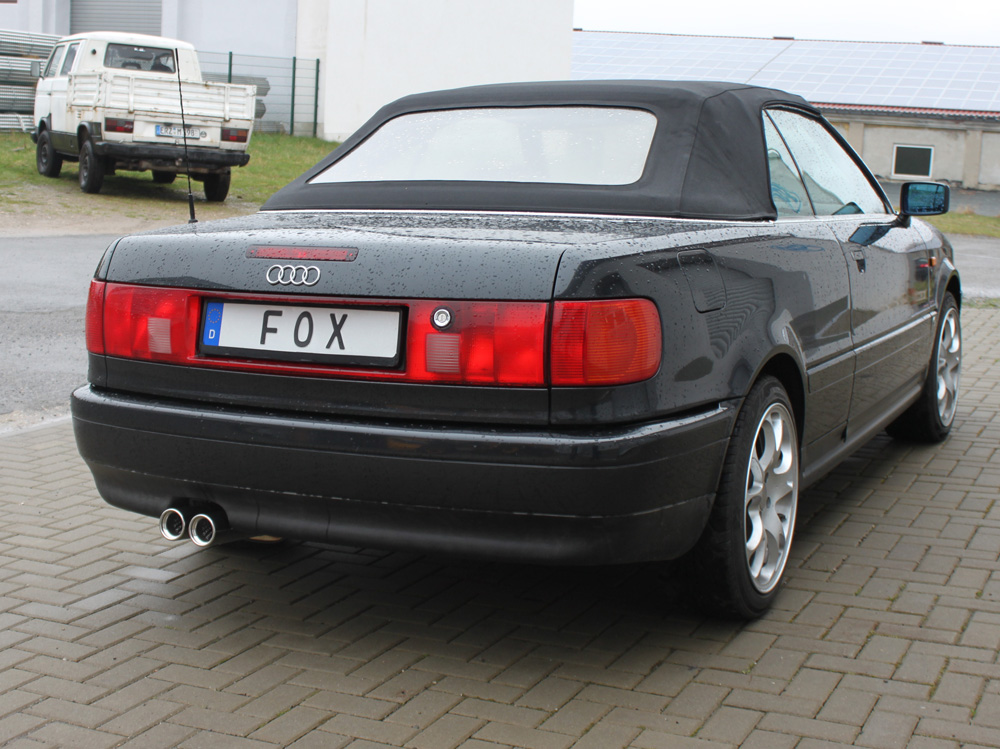 Audi 80/90 - Typ 89, B3 Limousine/ Coupe/ 80 B4 - Cabrio Endschalldämpfer - 2x76 Typ 13 Audi 80/90 - Typ 89, B3 Limousine/ Coupe/ 80 B4 - Cabrio Endschalldämpfer - 2x76 Typ 13