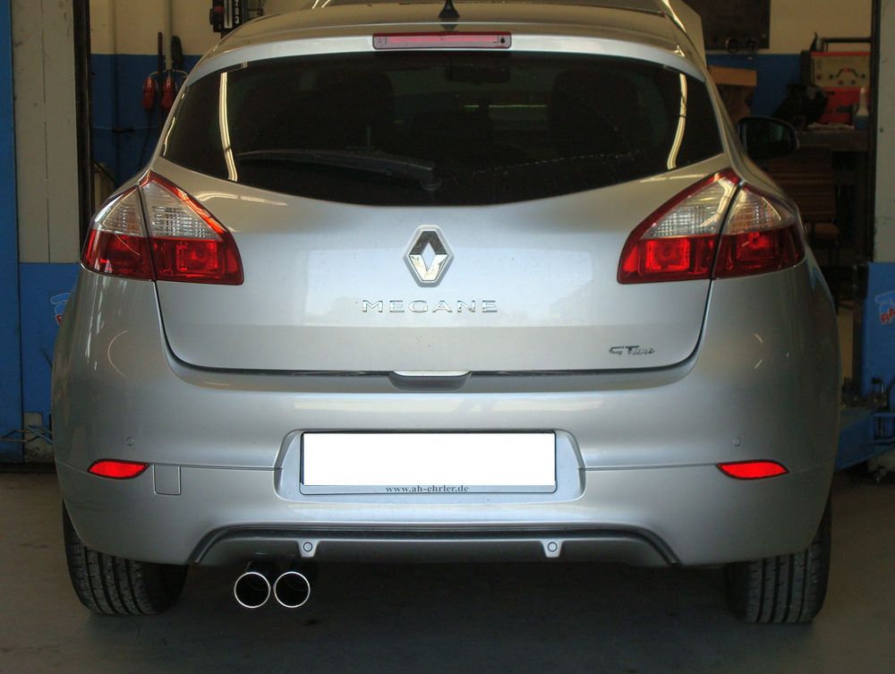 Renault Megane III Schrägheck/ Coupe Endschalldämpfer - 2x80 Typ 12