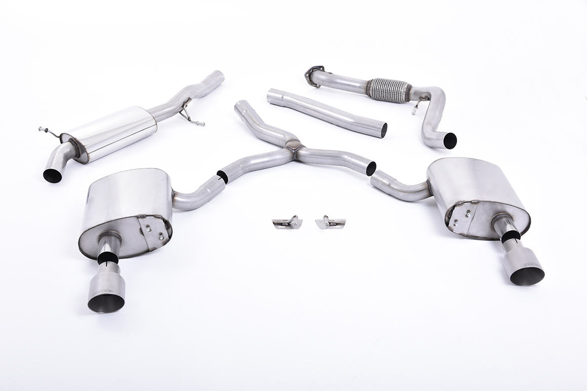 Audi A4 2.0 TFSI B9 Quattro Saloon & Avant (Non OPF/GPF Models inc Mild Hybrid & mitout Brace Bars) Dual 100mm GT100 Audi A4 2.0 TFSI B9 Quattro Saloon & Avant (Non OPF/GPF Models inc Mild Hybrid & mitout Brace Bars) Dual 100mm GT100