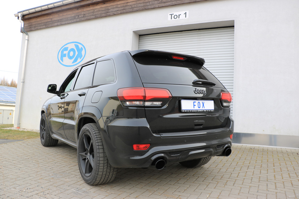 Jeep Grand Cherokee WK II - 6,4l SRT8 ab 2014 Endschalldämpfer rechts/links - 129x106 Typ 32 rechts/links SCHWARZ glänzend emalliert