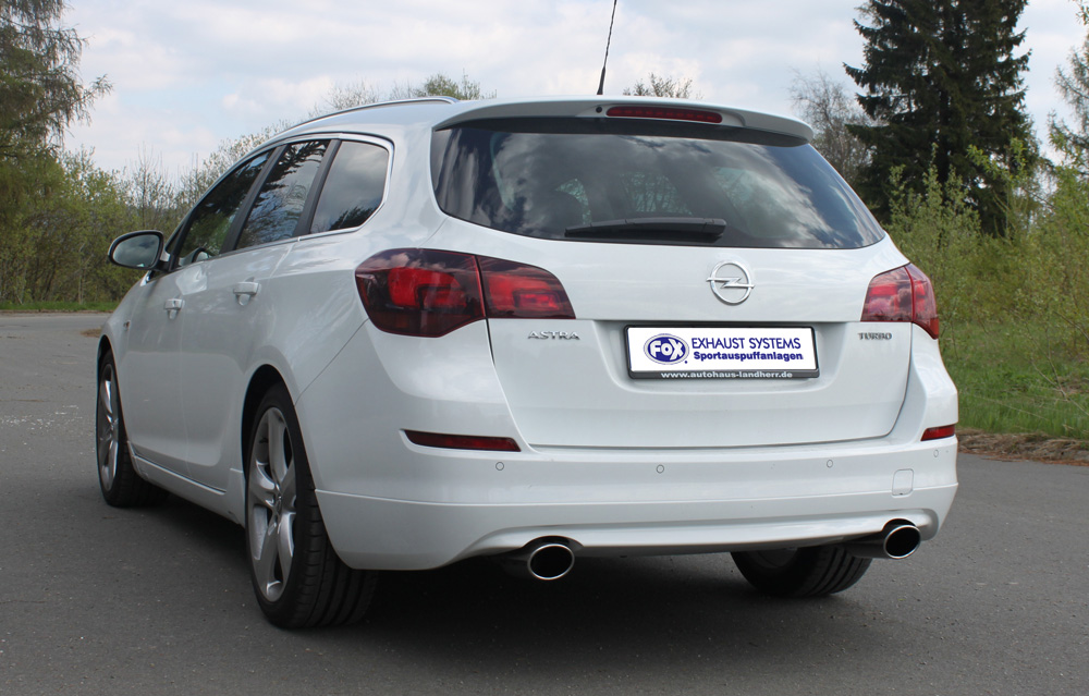 Opel Astra J Sports Tourer 1,4l Endschalldämpfer quer Ausgang rechts/links - 115x85 Typ 32 rechts/links