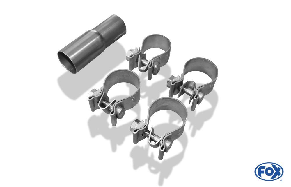 Seat Mii/ Skoda Citigo/ VW UP Endrohrsystem links passend auf originalen oder FOX-Endschalldämpfer - 1x80 Typ 25 links VW UP GTI Endrohrsystem links passend auf originalen oder FOX-Endschalldämpfer - 1x90 Typ 25 links