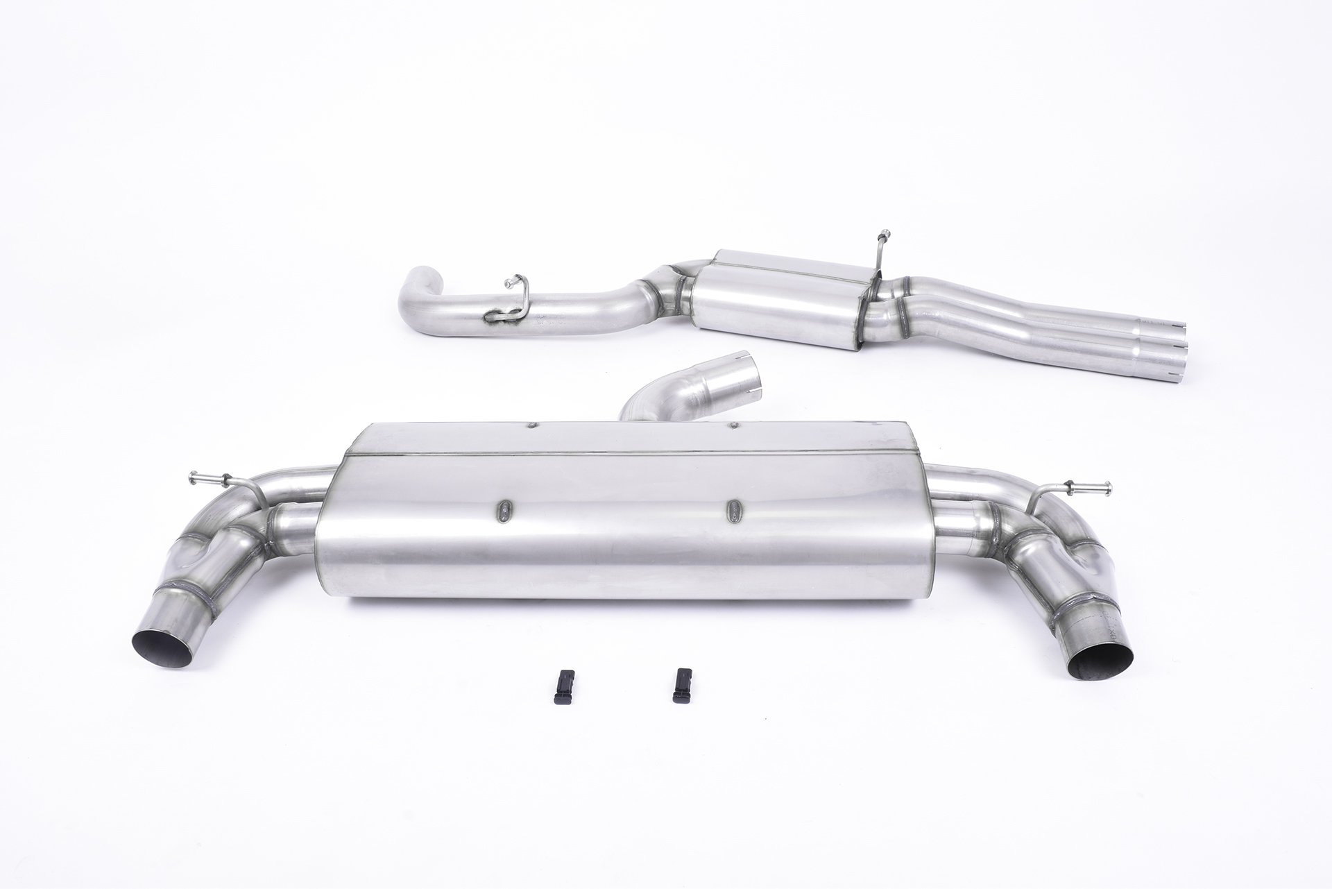 Non-Valved Resonated with Polished Oval Trims für Audi RS3 Non-Valved Resonated with Polished Oval Trims für Audi RS3