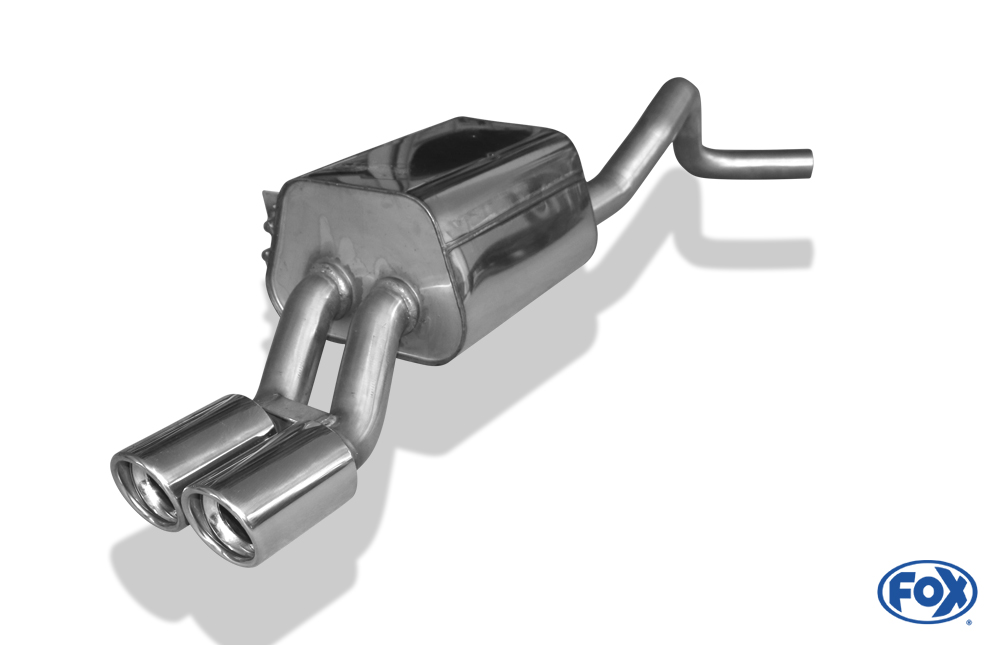 Renault Megane III Schrägheck/ Coupe Endschalldämpfer - 2x80 Typ 17