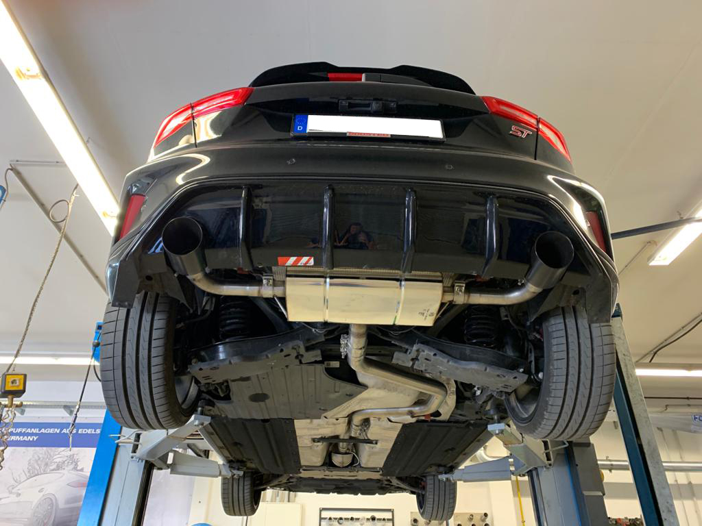 Ford Focus IV ST Endschalldämpfer Ausgang rechts/links ab OPF - 1x100 Typ 25 rechts/links schwarz emalliert Ford Focus IV ST Endschalldämpfer Ausgang rechts/links ab OPF - 1x100 Typ 25 rechts/links schwarz emalliert