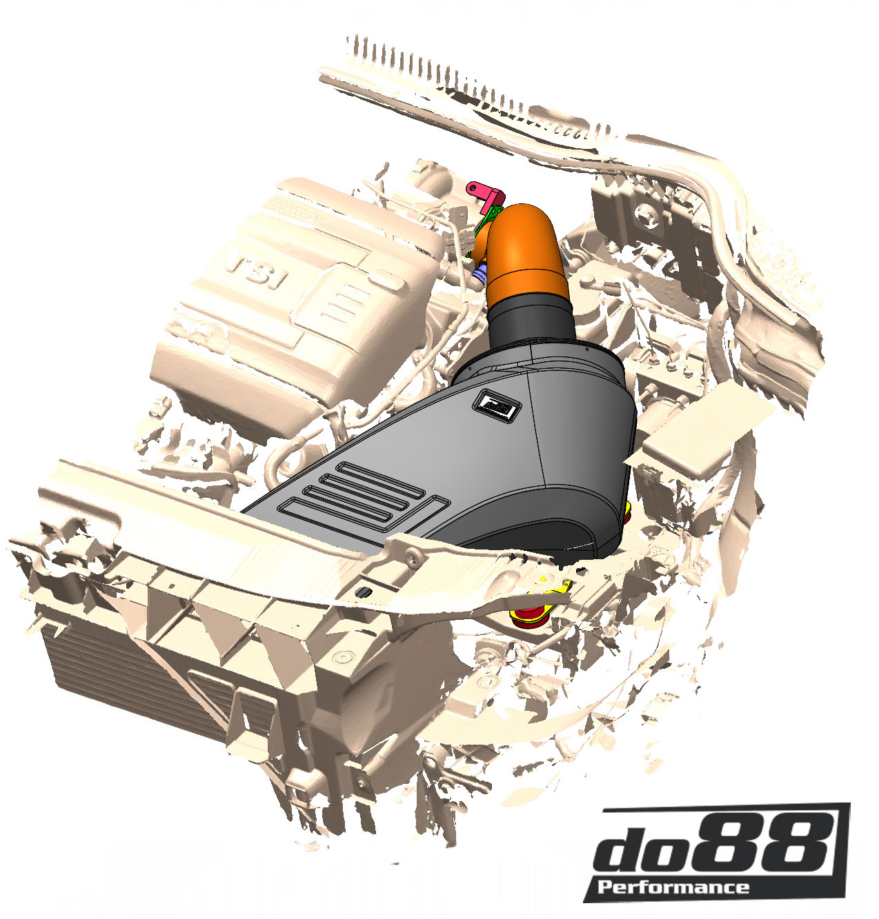 do88 Ansaugsystem VW Polo GTI, Seat Ibiza 1,8TSI EA888, Audi S1 2.0 TFSI, Hybrid Turbo Ø53mm