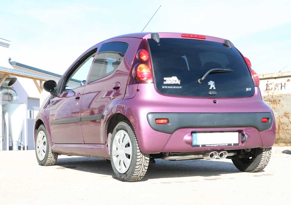 CitroenC1/ Peugeot 107/ Toyota Aygo Endschalldämpfer Ausgang mittig - 2x106x71 Typ 33 CitroenC1/ Peugeot 107/ Toyota Aygo Endschalldämpfer Ausgang mittig - 2x106x71 Typ 33