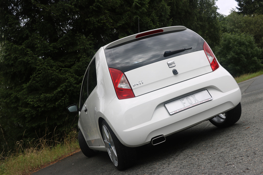Seat Mii/ Skoda Citigo/ VW UP Endrohrsystem links passend auf originalen oder FOX-Endschalldämpfer - 145x60 Typ 59 links