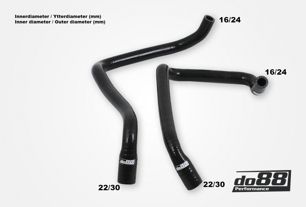 Volvo 740 760 780 940 960 D24 Wärmetauscherschläuche Schwarz