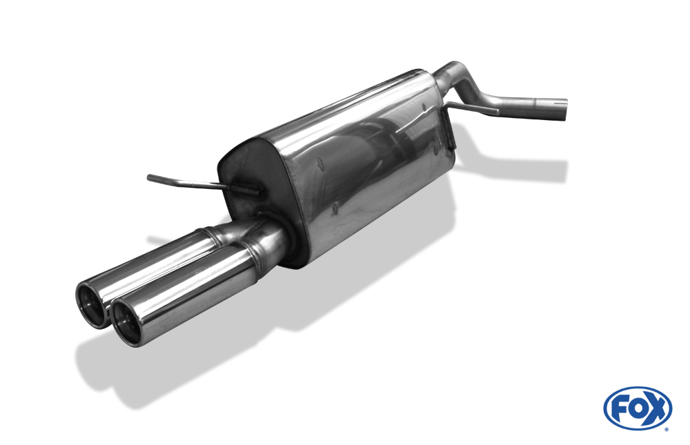 VW Polo 9N Endschalldämpfer - 2x70 Typ 13 Seat Ibiza 6L Endschalldämpfer - 2x70 Typ 13