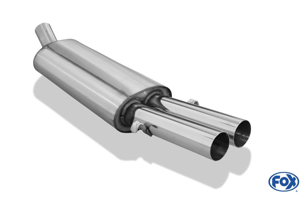 Audi 80/90 - Typ 89, B3 Limousine/ Coupe/ 80 B4 - Cabrio Endschalldämpfer - 2x63 Typ 10