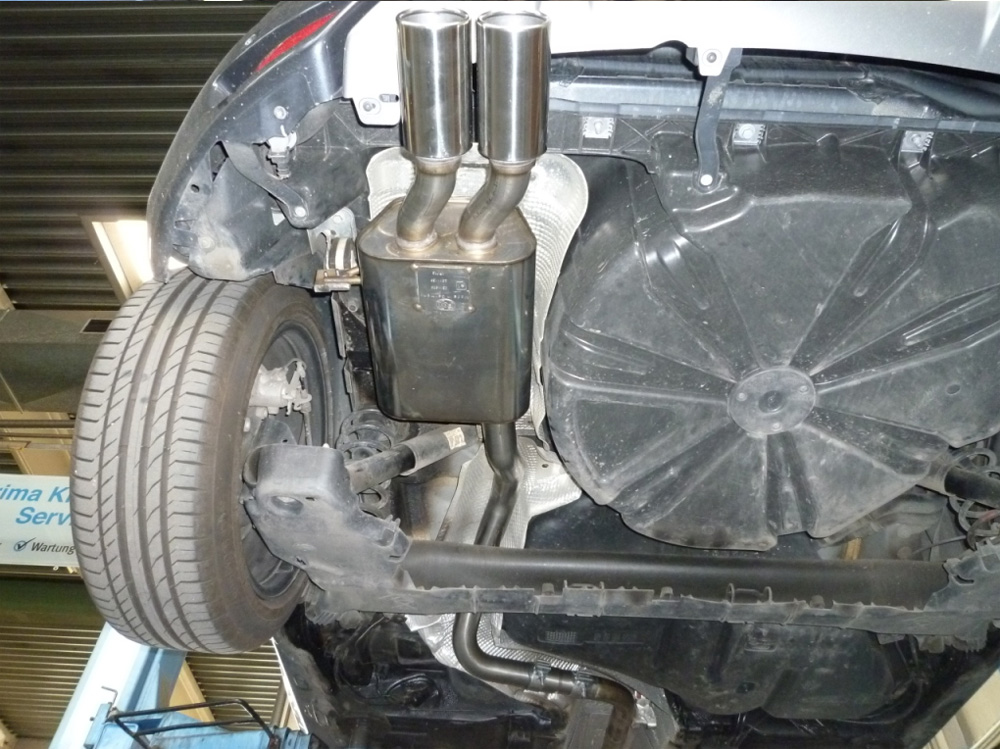 Renault Megane III Schrägheck/ Coupe Endschalldämpfer - 2x80 Typ 12