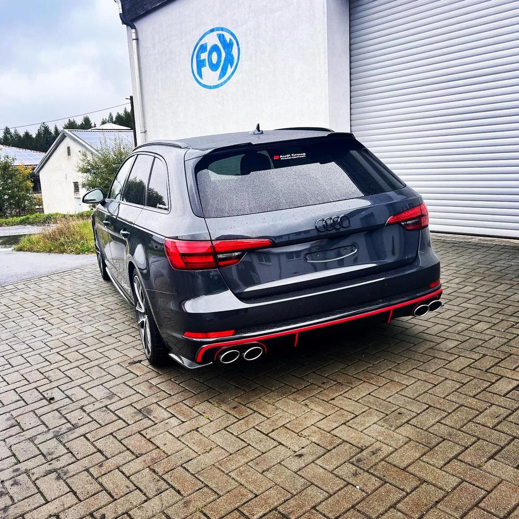 Audi S4 - B9 Endschalldämpfer rechts/links mit Abgasklappen, Mittelschalldämpfer und Vorschalldämpfer - 2x106x71 Typ 44 rechts/links Audi S4 - B9 Endschalldämpfer rechts/links mit Abgasklappen, Mittelschalldämpfer und Vorschalldämpfer - 2x106x71 Typ 44 rechts/links