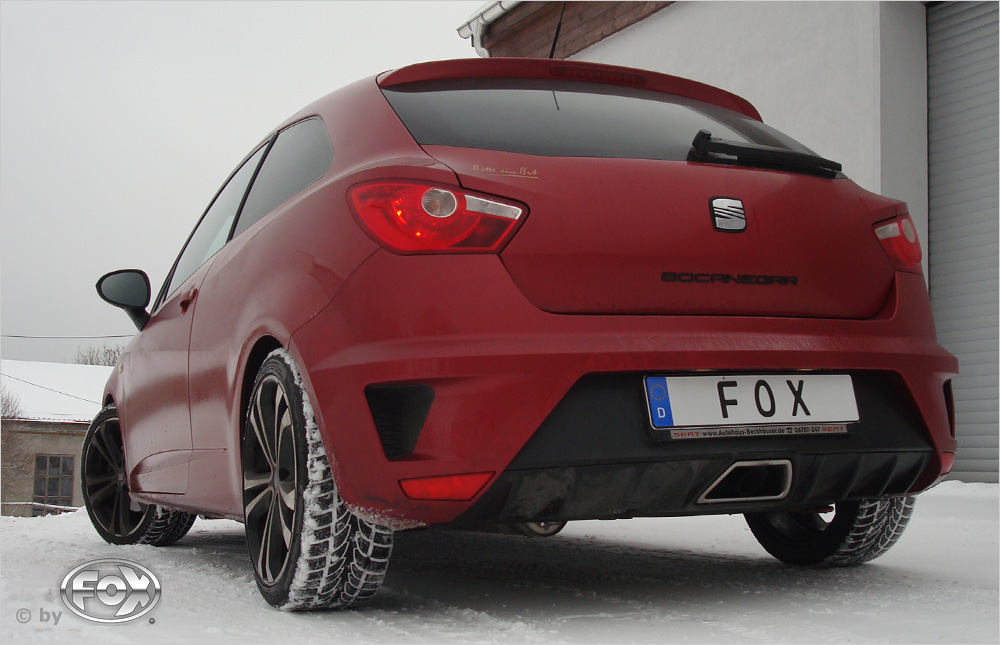Seat Ibiza 6J - Cupra Endschalldämpfer - 1x55 Typ 10 (nicht sichtbar) Seat Ibiza 6J - Cupra Endschalldämpfer - 1x55 Typ 10 (nicht sichtbar)