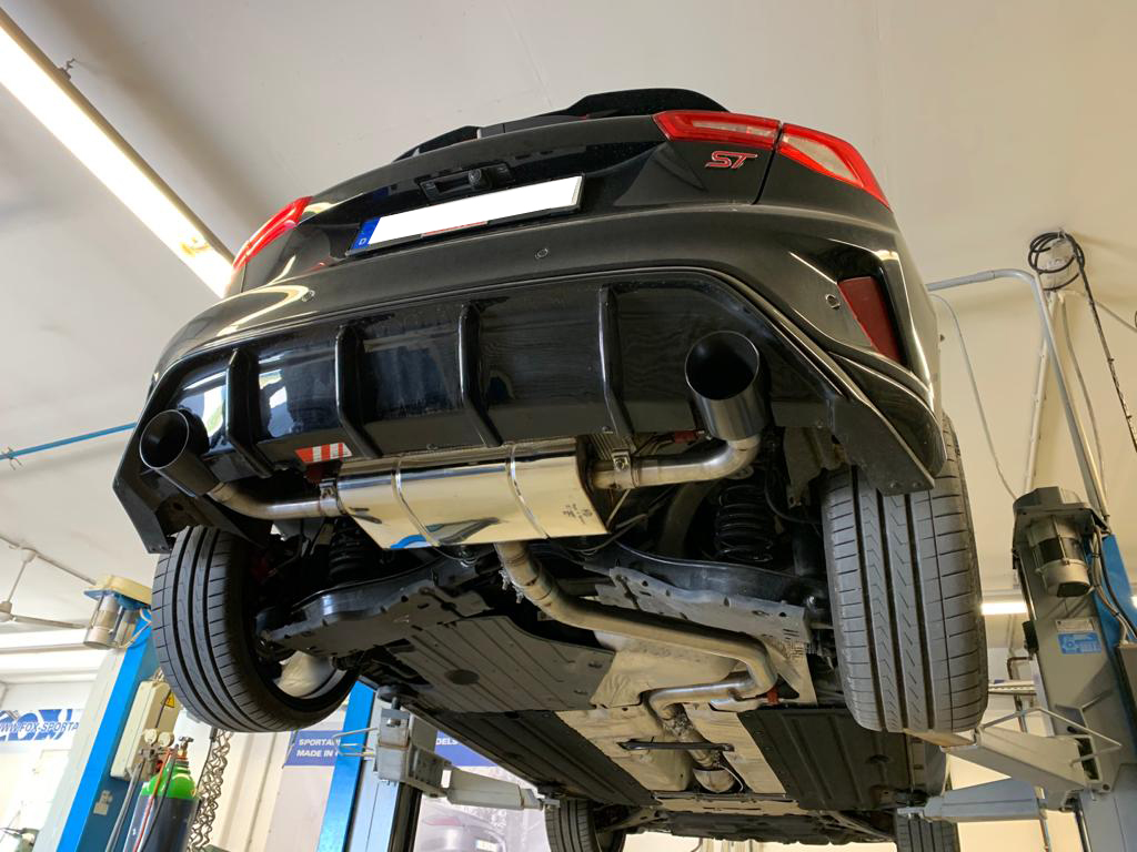 Ford Focus IV ST Endschalldämpfer Ausgang rechts/links ab OPF - 1x100 Typ 25 rechts/links schwarz emalliert