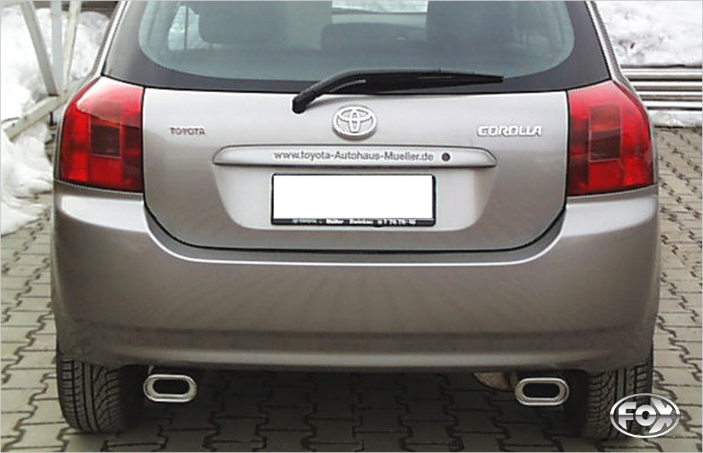 Toyota Corolla E12 - Hatchback Endschalldämpfer Ausgang rechts/links - 135x80 Typ 53 rechts/links Toyota Corolla E12 - Hatchback - TS Kompressor Endschalldämpfer Ausgang rechts/links - 135x80 Typ 53 rechts/links