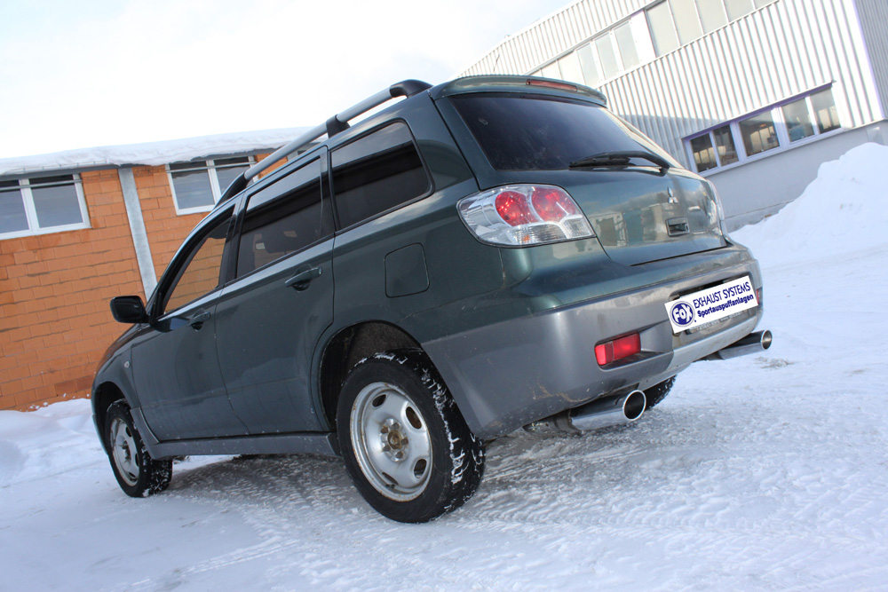 Mitsubishi Outlander 4WD Endschalldämpfer Ausgang rechts/links - 115x85 Typ 33 rechts/links