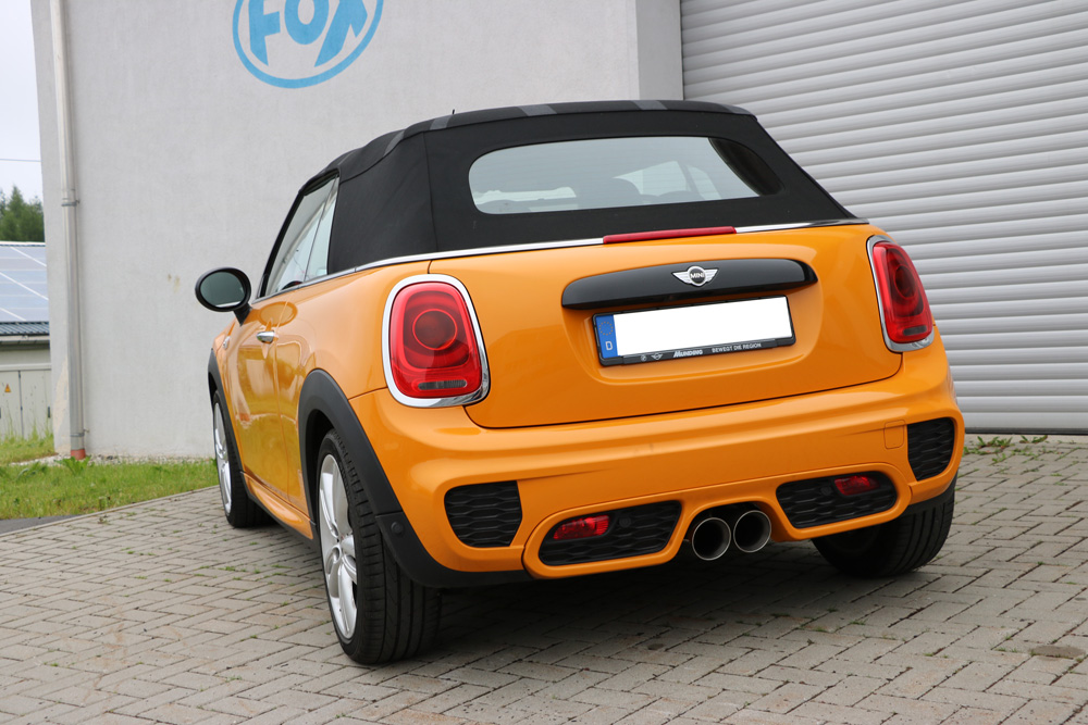 Mini Cooper S - F56 & F57 Endschalldämpfer Ausgang mittig - 2x100 Typ 25 Mini Cooper S - F56 & F57 Endschalldämpfer Ausgang mittig - 2x100 Typ 25