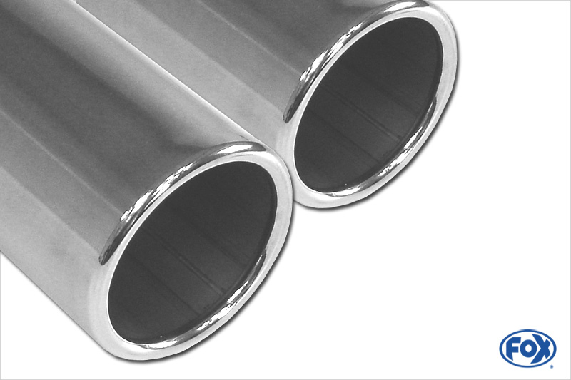 Corvette C06 Endschalldämpfer Ausgang mittig - 4x100 Typ 12 mittig Ford Fiesta VII ST200 Endschalldämpfer - 2x90 Typ 12