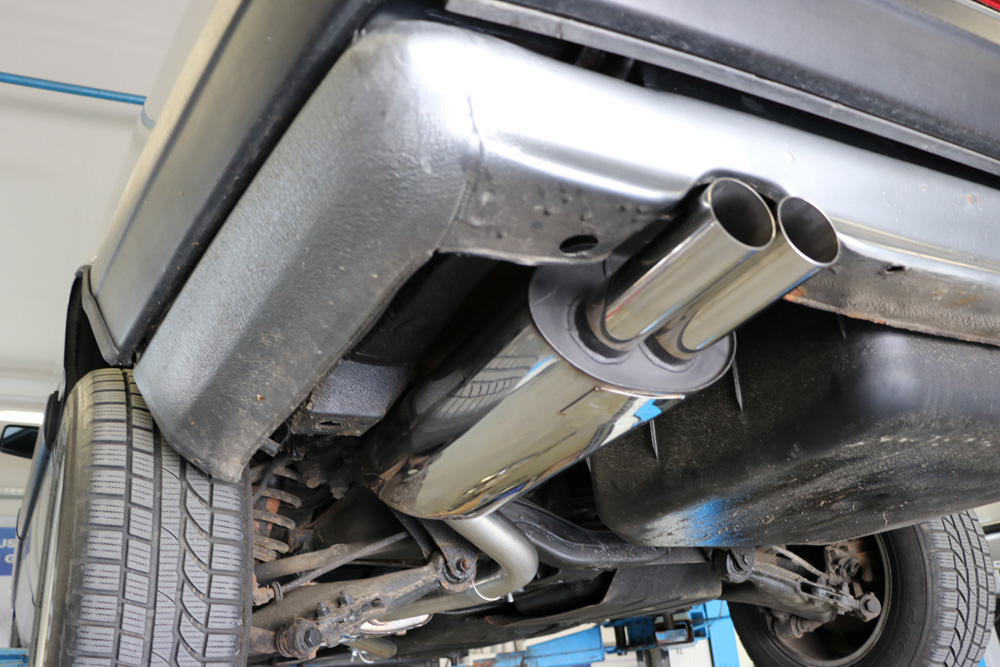 Audi 100 quattro Typ C3 Endschalldämpfer - 2x63 Typ 10 Audi 100 quattro Typ C3 Endschalldämpfer - 2x63 Typ 10