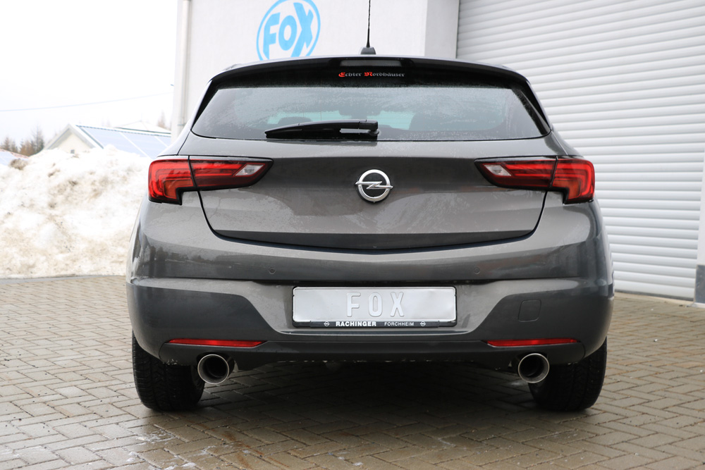 Opel Astra K Schrägheck Endschalldämpfer quer Ausgang rechts/links - 1x100 Typ 25 rechts/links