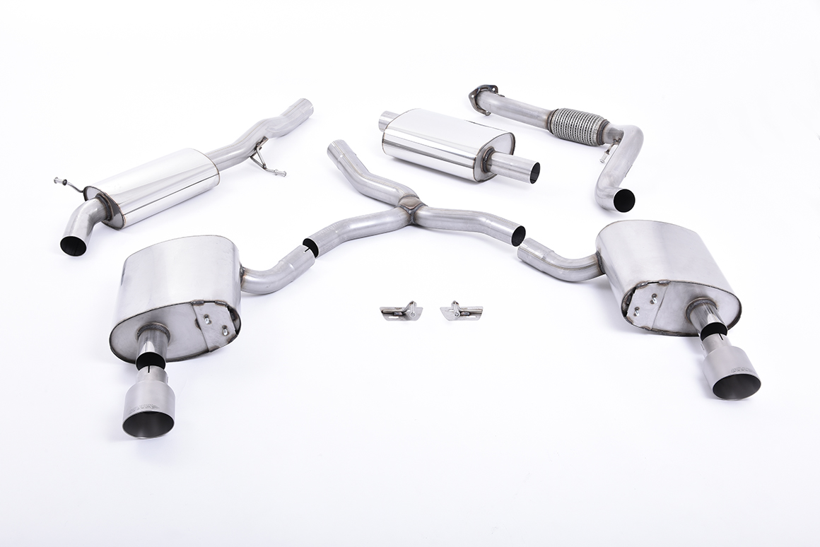 Audi A4 2.0 TFSI B9 Quattro Saloon & Avant (Non OPF/GPF Models inc Mild Hybrid & mitout Brace Bars) Dual 100mm GT100