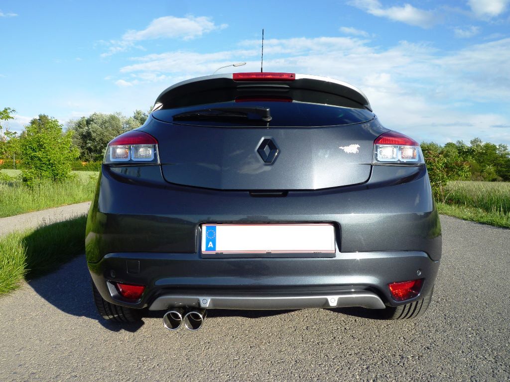 Renault Megane III Schrägheck/ Coupe Endschalldämpfer - 2x80 Typ 12