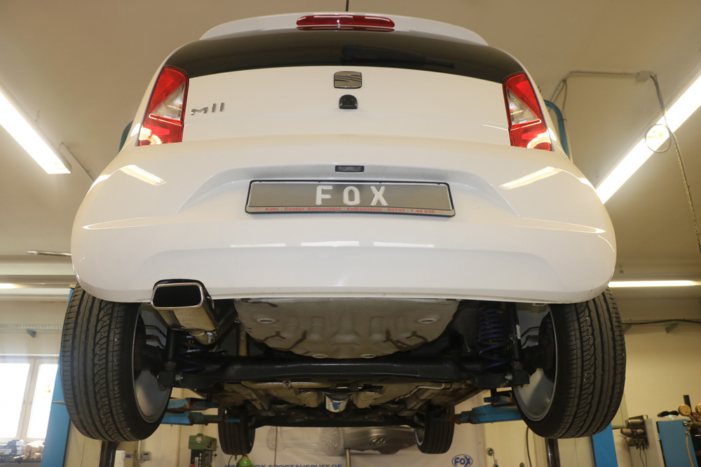 Seat Mii/ Skoda Citigo/ VW UP Endrohrsystem links passend auf originalen oder FOX-Endschalldämpfer - 145x60 Typ 59 links