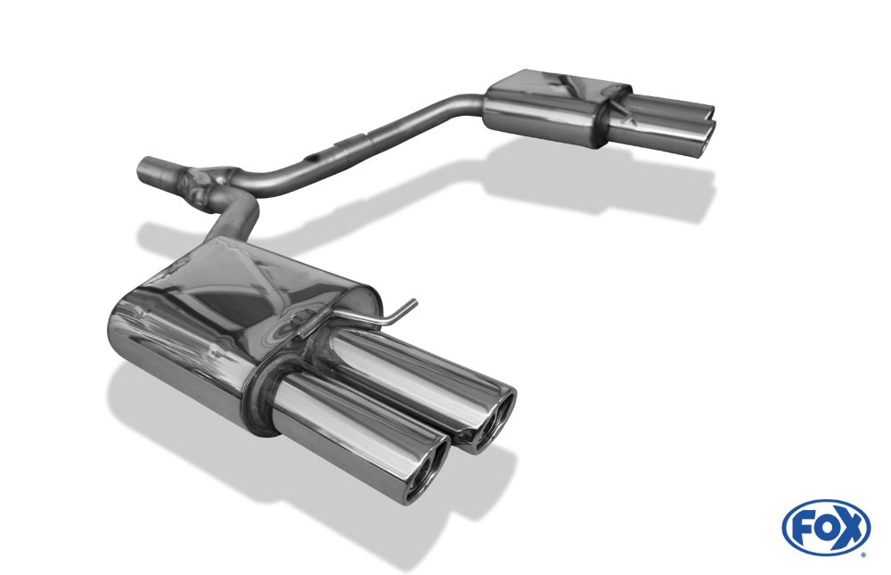 Audi A4 B8 Limousine/ Avant + S-Line Endschalldämpfer rechts/links zweiflutig inkl. Y-Adapterrohr Ø65mm innen - 2x90 Typ 17 rechts/links Audi A4 B8 Limousine/ Avant + S-Line Endschalldämpfer rechts/links zweiflutig - 2x90 Typ 17 rechts/links