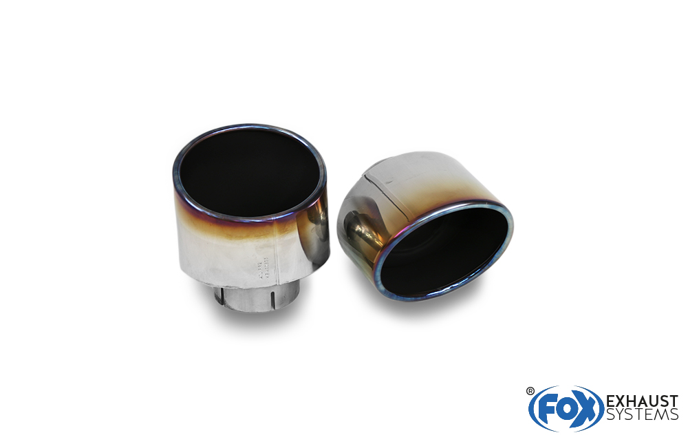 Hyundai i30N Performance + Fastback Endrohre passend auf den originalen Endschalldämpfer - 129x106 Typ 32 rechts/links mit eingefärbten Rand Hyundai i30N Performance + Fastback Endrohre passend auf den originalen Endschalldämpfer - 129x106 Typ 32 rechts/links mit eingefärbten Rand