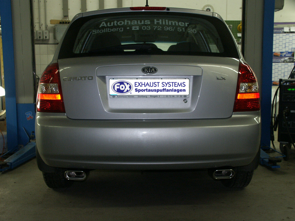 Kia Cerato Schrägheck Endschalldämpfer Ausgang rechts/links - 135x85 Typ 53 rechts/links