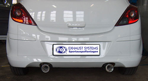 Opel Corsa D - Sportheck und OPC Line Endschalldämpfer Ausgang rechts/links - 1x90 Typ 13 rechts/links Opel Corsa D - Sportheck und OPC Line Endschalldämpfer Ausgang rechts/links - 1x90 Typ 13 rechts/links