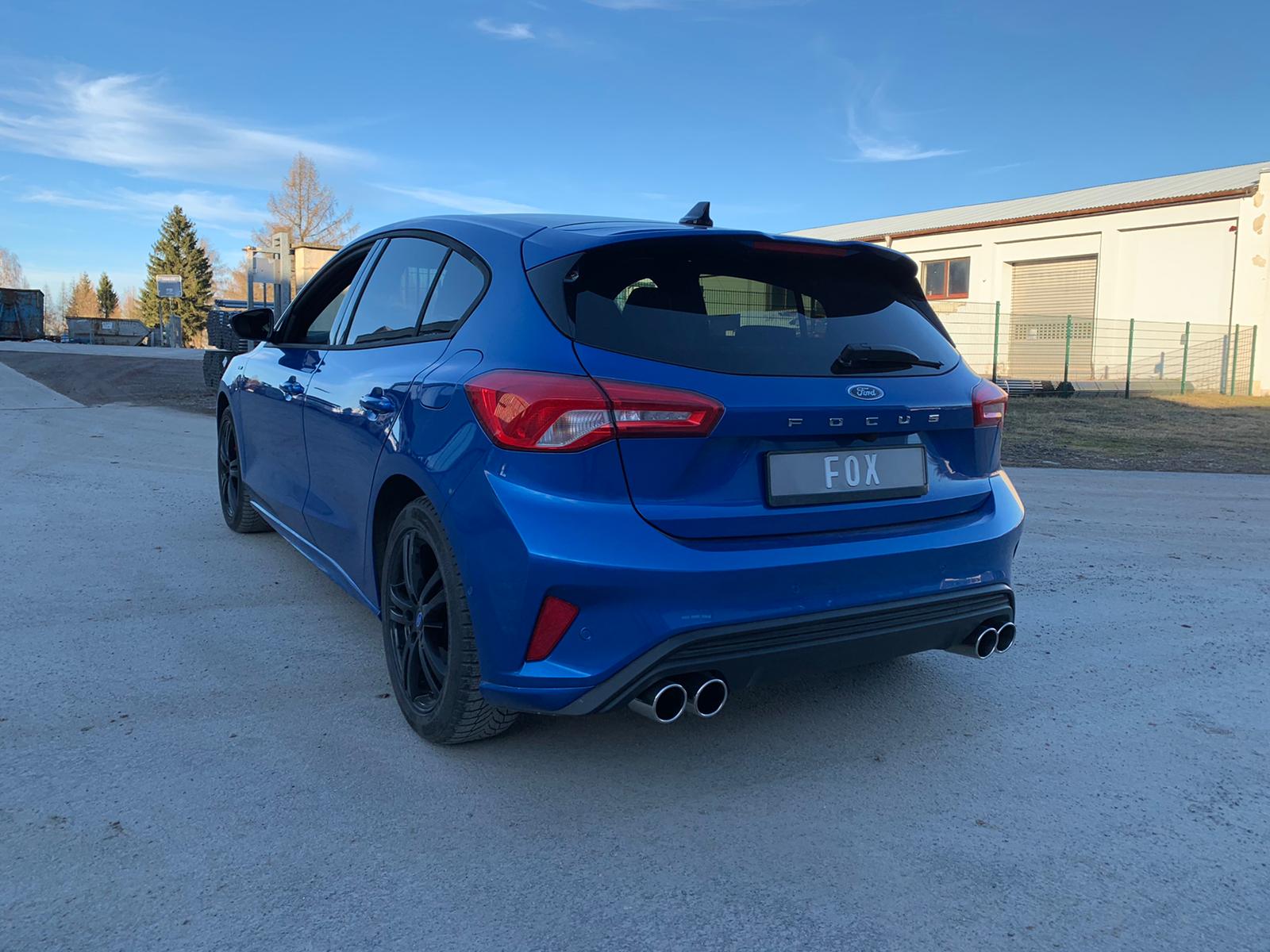 Ford Focus IV ST-Line - starre Hinterachse Endschalldämpfer Ausgang rechts/links - 2x90 Typ 16 rechts/links Ford Focus IV ST-Line - Einzelradaufhängung Endschalldämpfer Ausgang rechts/links - 2x90 Typ 16 rechts/links