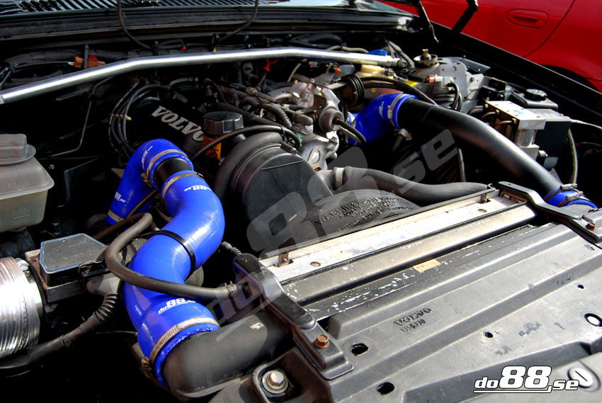 Volvo 700/900 Turbo (ohne Klimaanlage) Druckschläuchen Blau Volvo 700/900 Turbo (ohne Klimaanlage) Druckschläuchen Blau