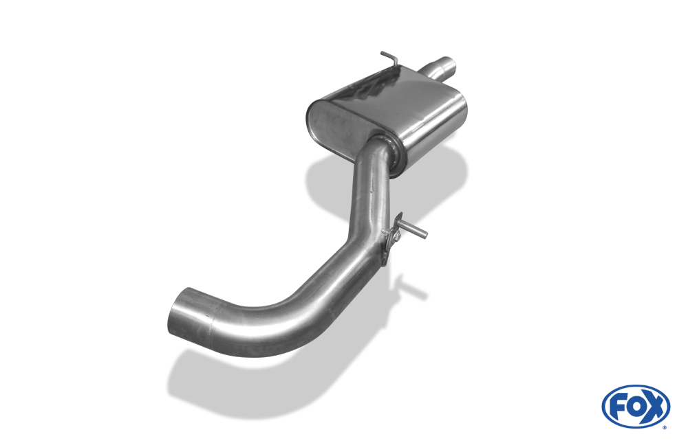 Audi S3 - 8P - Unidämpfer Mittelschalldämpfer gebaut als Unidämpfer (ohne Halter und Rohre) mit Gutachten-Kennzeichnung und dem Text "Zum Zwecke der Einzelabnahme" Audi A3 Typ 8P quattro + Sportback Mittelschalldämpfer