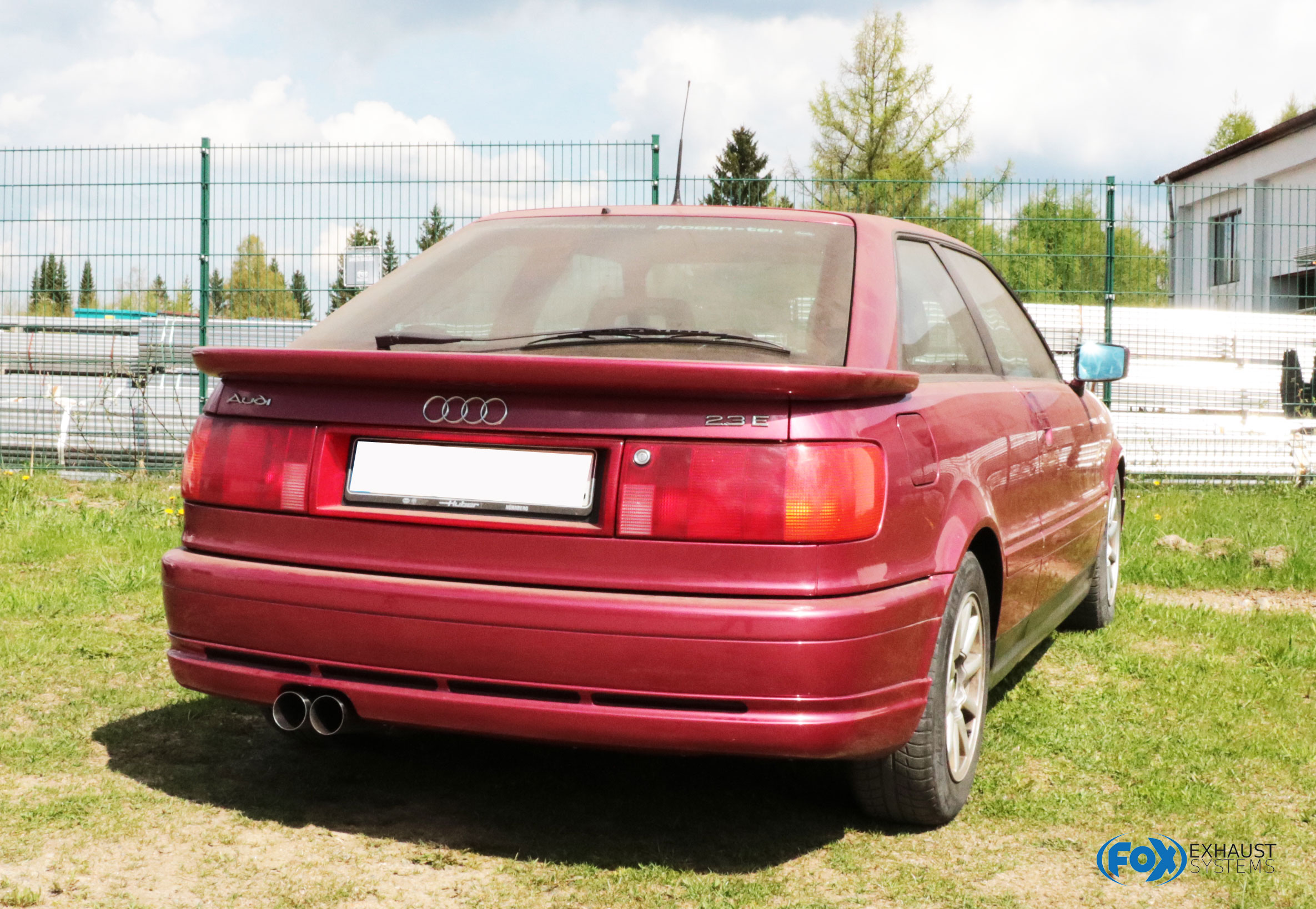 Audi 80/90 - Typ 89, B3 Limousine/ Coupe/ 80 B4 - Cabrio Endschalldämpfer für Modelle mit Sonderstoßstange (siehe Bild) - 2x76 Typ 10 Audi 80/90 - Typ 89, B3 Limousine/ Coupe/ 80 B4 - Cabrio Endschalldämpfer für Modelle mit Sonderstoßstange (siehe Bild) - 2x76 Typ 10