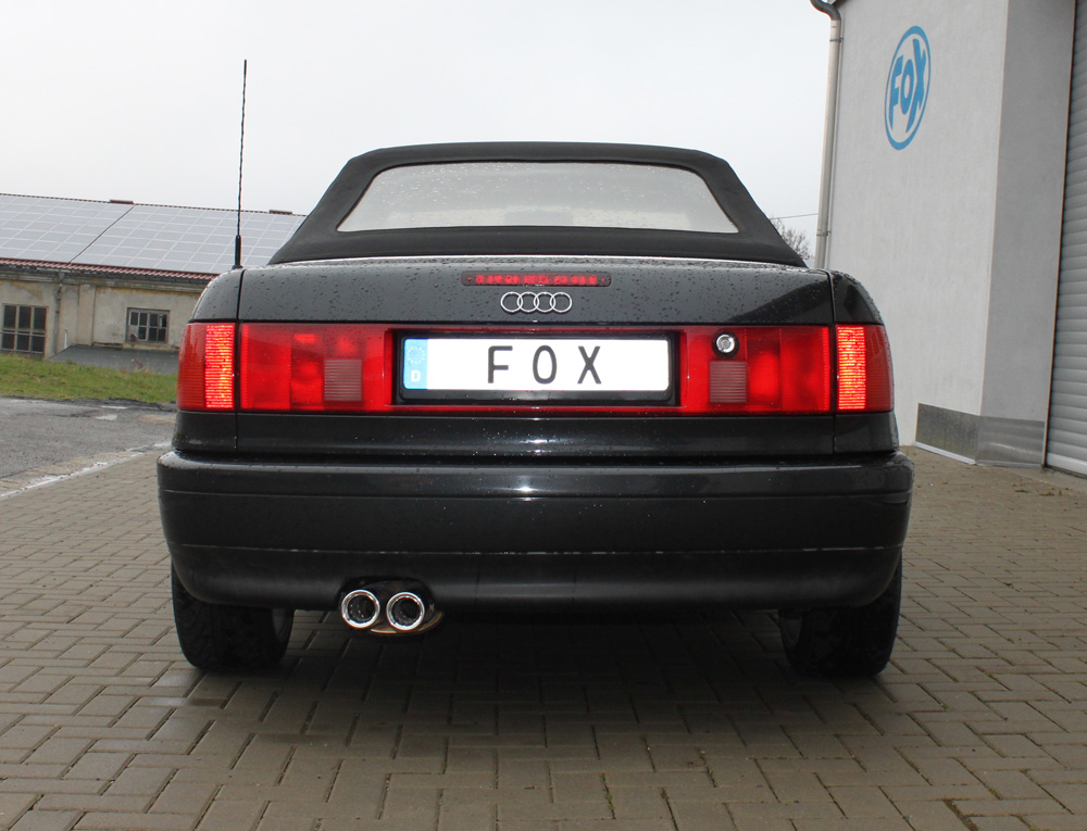 Audi 80/90 - Typ 89, B3 Limousine/ Coupe/ 80 B4 - Cabrio Endschalldämpfer - 2x76 Typ 13 Audi 80/90 - Typ 89, B3 Limousine/ Coupe/ 80 B4 - Cabrio Endschalldämpfer - 2x76 Typ 13