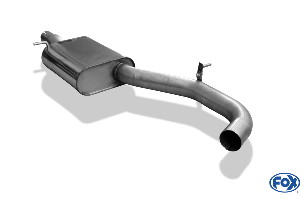 Audi S3 - 8P - Unidämpfer Mittelschalldämpfer gebaut als Unidämpfer (ohne Halter und Rohre) mit Gutachten-Kennzeichnung und dem Text "Zum Zwecke der Einzelabnahme" Audi A3 Typ 8P quattro + Sportback Mittelschalldämpfer