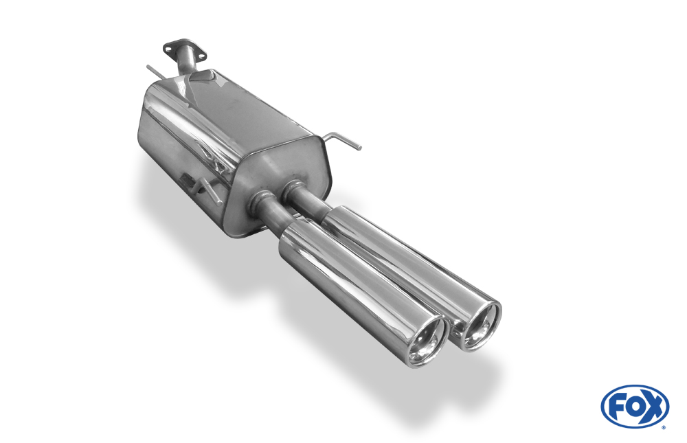 Opel Astra G Stufenheck Endschalldämpfer - 2x80 Typ 13 Opel Astra G Stufenheck Endschalldämpfer - 2x80 Typ 13