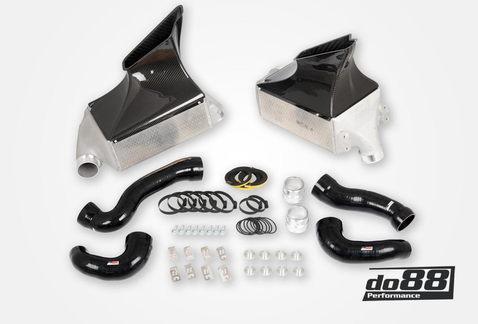 Porsche 911 Turbo (996) Ladeluftkühler-kit MERA für OEM Y-Rohr Porsche 911 Turbo (996) Ladeluftkühler-kit MERA für OEM Y-Rohr